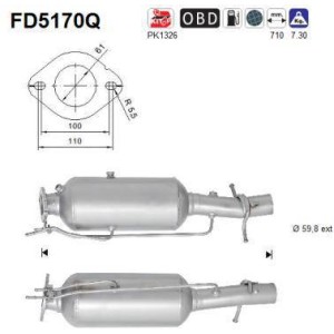 Filtre particules AS FD5170Q