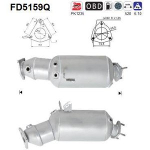 Filtre particules AS FD5159Q