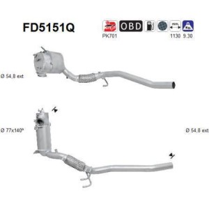 Filtre particules AS FD5151Q