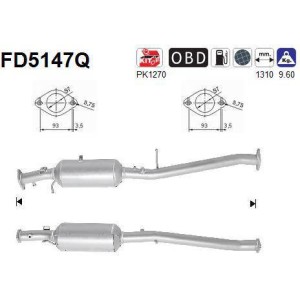 Filtre particules AS FD5147Q