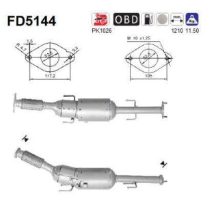 Filtre particules AS FD5144