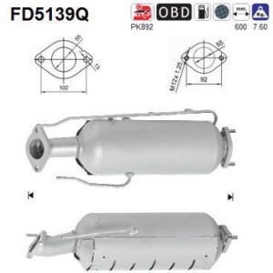 Filtre particules AS FD5139Q