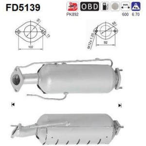 Filtre particules AS FD5139