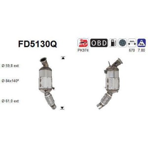 Filtre particules AS FD5130Q