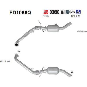 Filtre particules AS FD1066Q