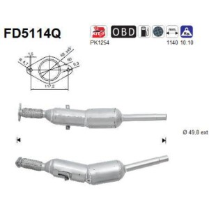 Filtre particules AS FD5114Q